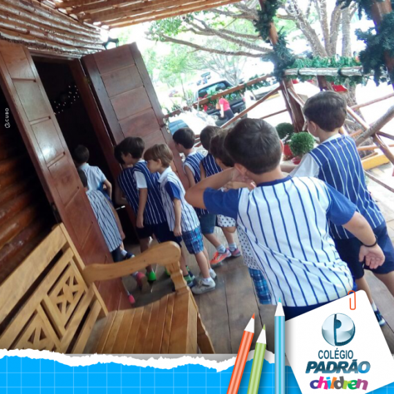 Alunos da Educação Infantil visitaram a Casa do Noel