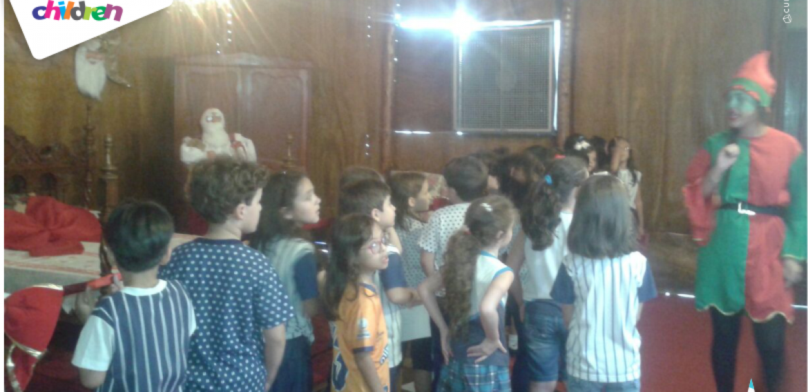 Alunos da Educação Infantil visitaram a Casa do Noel