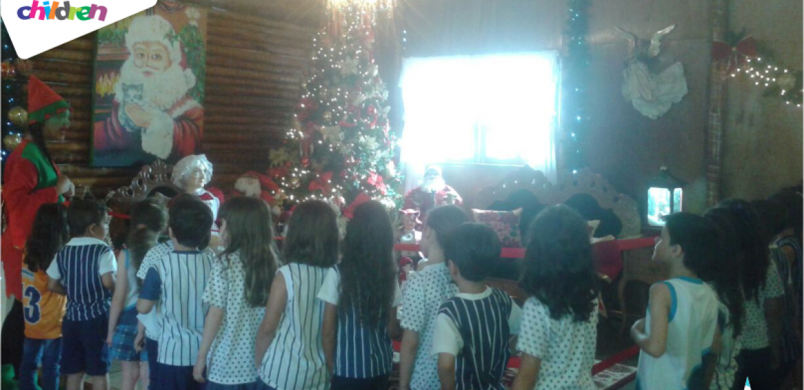 Alunos da Educação Infantil visitaram a Casa do Noel