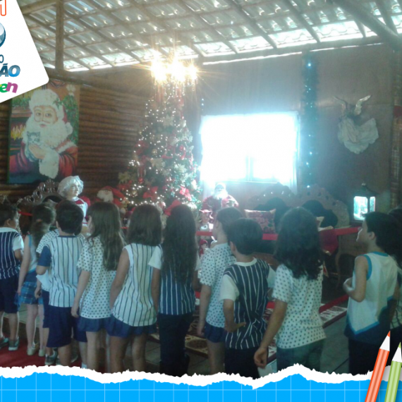 Alunos da Educação Infantil visitaram a Casa do Noel