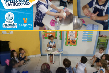 Interclasse Maternal III Vespertino: Aprendendo na prática a cuidar da higiene!