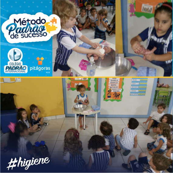 Interclasse Maternal III Vespertino: Aprendendo na prática a cuidar da higiene!